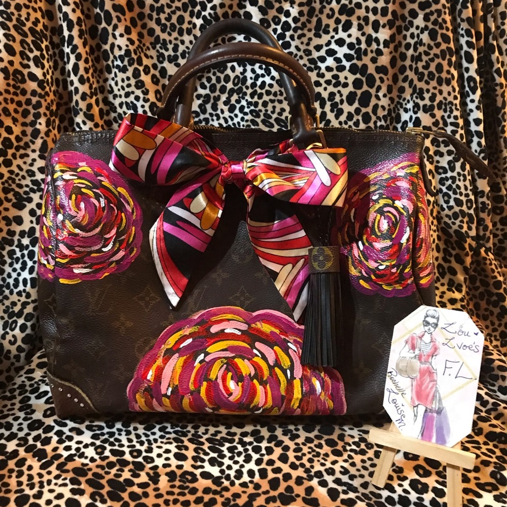 Authentic Custom Painted Vintage 1990s Speedy 30